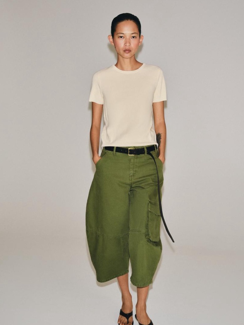 Zara Short sleeve knit top